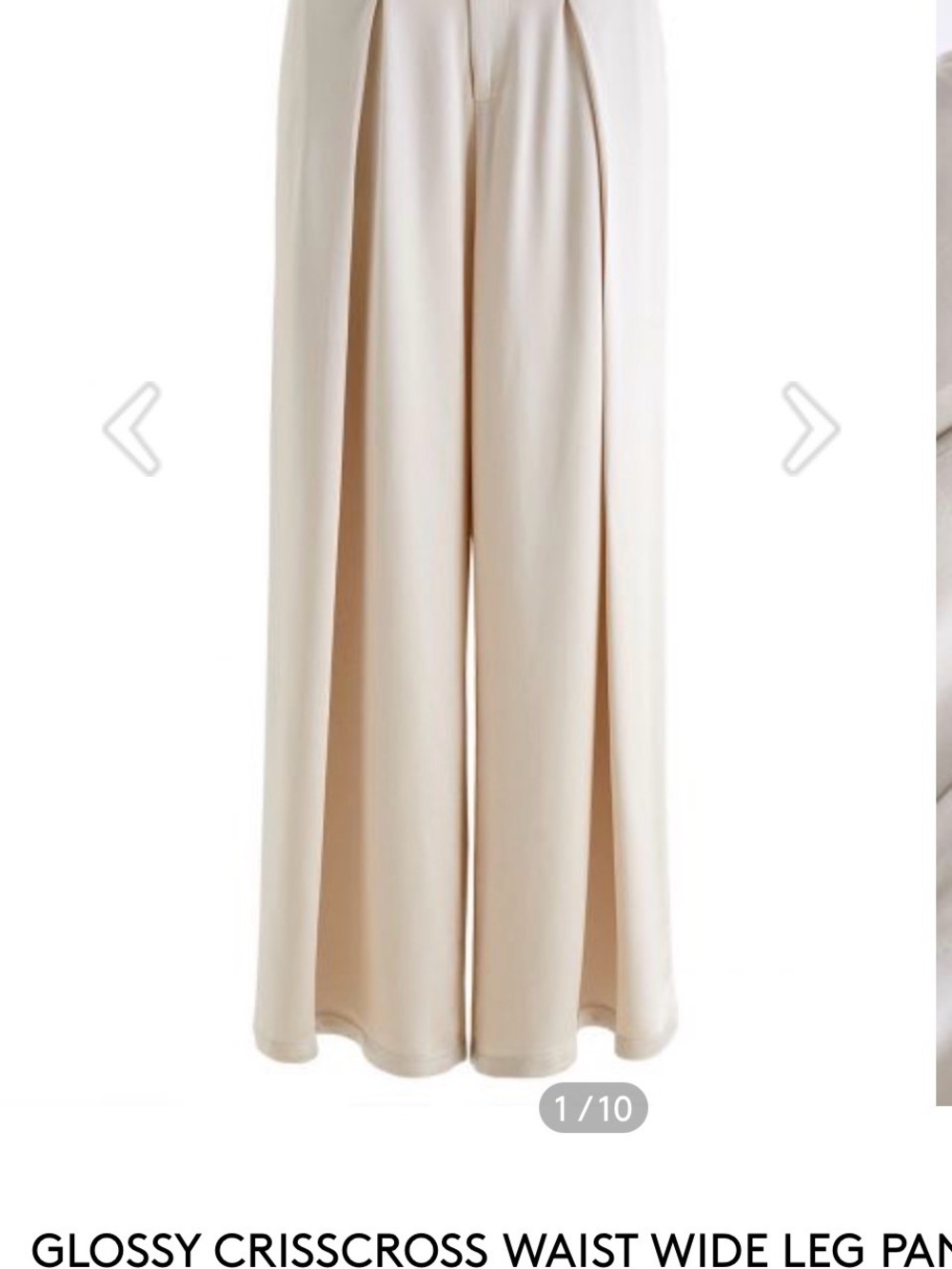 Chicwish Pale Pink Satin Wrap Skirt Pants